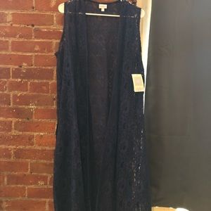 Lularoe navy lace Joy